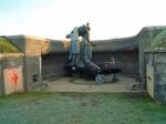 Replica Moncrieff mounting with replica 7-inch RBL: Crownhill Fort Plymouth
