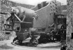 Moncrieff Pattern II Mounting for the 9-inch of 12 tons at Fort Newhaven: Gun in the down position