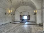 Fort Brockhurst 2013: Gun Gallery in the keep with 16pdr on garrison carriage