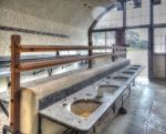 Fort Brockhurst 2013: Ablution room under west rampart