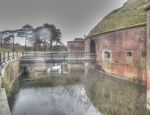Fort Brockhurst 2013: Inner entrance to keep with rolling bridge