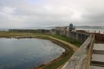 Hurst Castle: Hampshire: The gorge of the fort