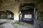 Hurst Castle: Hampshire: East wing gun casemates, interior with shields