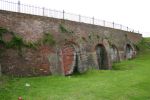 Kings Bastion and Long Curtain: Portsmouth: Blocked off expense magazines beneath Long Curtain