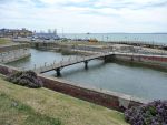 Kings Bastion and Long Curtain: Portsmouth; View seawards form Long Curtain to Spur Redoubt