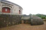 Landguard Fort: south face with caponier and shield