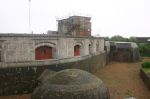 Landguard Fort: South face with caponier below and Kings Bastion  far right