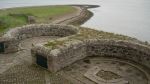 Lindisfarne Castle: 64pr 58cwt RML siege platform project: Gun emplacement.
